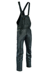 MOTORCYCLE WAXY COWHIDE ANILINE LEATHER BIB AND BRACE DUNGAREE /SALOPETTES 325