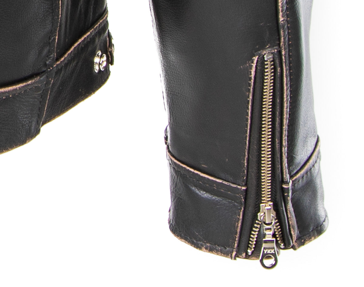 Men's Hybrid denim and leather jacket | Black | Diesel