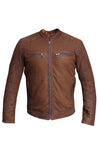 BLOUSON SHEEP NAPPA LEATHER JAKETS SNUFF CALTEL 1167