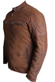 BLOUSON SHEEP NAPPA LEATHER JAKETS SNUFF CALTEL 1167