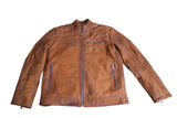 BLOUSON SHEEP NAPPA LEATHER JAKETS SNUFF CALTEL 1167