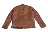 BLOUSON SHEEP NAPPA LEATHER JAKETS SNUFF CALTEL 1167