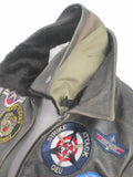 Top Gun Flying  Vintage flight Women Leather jacket in ladies fit 1106