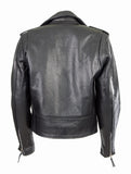 Brando Biker Sheep nappa Leather Jacket (Perfecto) in women's fit.113L- Na