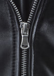 Brando Biker Sheep nappa Leather Jacket (Perfecto) in women's fit.113L- Na