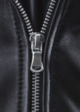 Brando Biker Sheep nappa Leather Jacket (Perfecto) in women's fit.113L- Na