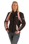 Waterproof Textile Jane  Jacket Black Pink 145F