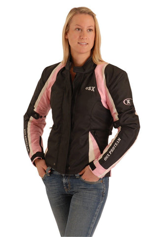 Waterproof Textile Jane  Jacket Black Pink 145F