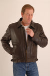 Classic  Flying Pilot Brown Leather Aviator Jacket 159