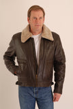 Classic  Flying Pilot Brown Leather Aviator Jacket 159