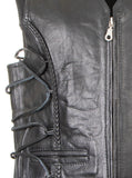 LEATHER WASTCOAT 219-(257) MEN