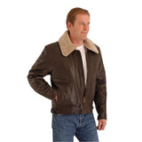 Classic  Flying Pilot Brown Leather Aviator Jacket 159