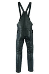 MOTORCYCLE WAXY COWHIDE ANILINE LEATHER BIB AND BRACE DUNGAREE /SALOPETTES 325