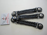 Chopper Braided Leather Bike Chain Vest Extender With  Steel Press Stud Ac 06
