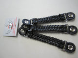 Chopper Braided Leather Bike Chain Vest Extender With  Steel Press Stud Ac 06