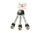 CHOPPER BIKE CHAIN VEST EXTENDER WITH SKULL PRESS STUD AC8184K