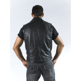 Brando Cut-Off Biker Jacket Back