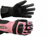 SONIC( LADIES) LEATHER GLOVE-PINK & BLACK 925