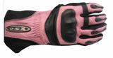 SONIC( LADIES) LEATHER GLOVE-PINK & BLACK 925