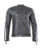 Fashion Biker Leather Jacket Sports Racing in sheep leather Casey 1120