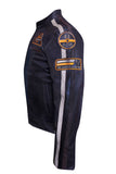 OSX RACING BIKER JACKET WITH BADGES - CRUISER STYLE -1174