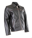 Classic Blouson Punk Rock Street Fashion Leather Punk Antique Jacket 117A