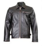 Classic Blouson Punk Rock Street Fashion Leather Punk Antique Jacket 117A
