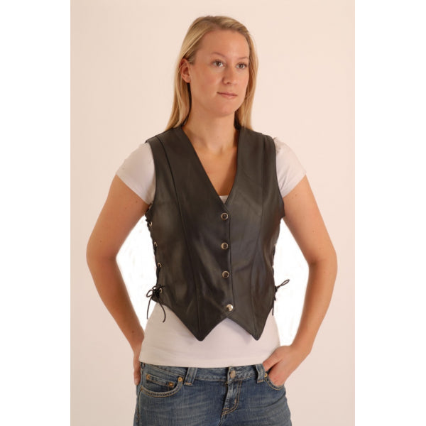 Leather waistcoat shop ladies