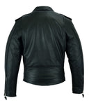 Classic Brando biker jacket in natural waxy cowhide. 113